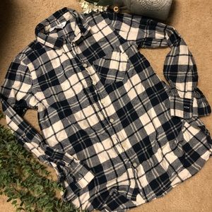Plaid button up shirt!